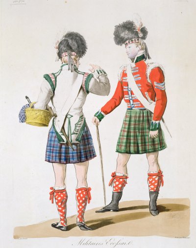 Scottish soldiers by Antoine Charles Horace Vernet