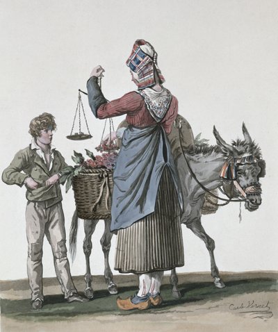 The Cherry Seller by Antoine Charles Horace Vernet