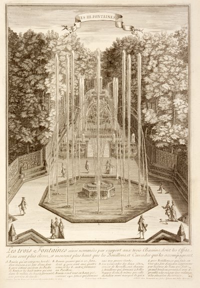 The Three Fountains, Versailles by Antoine Herriset