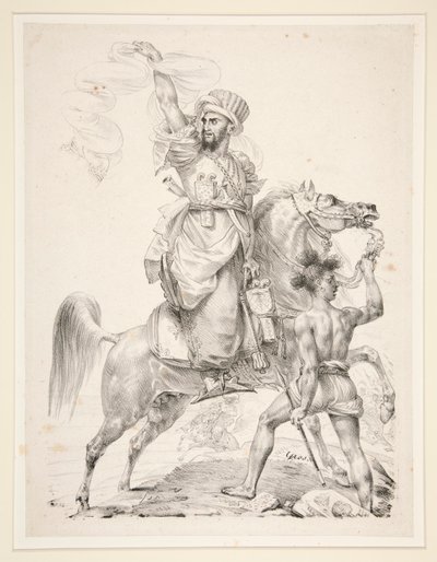 Chief of the Mamelukes on Horseback by Antoine Jean Gros