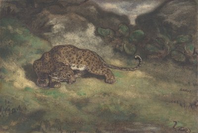 Leopard and Serpent by Antoine Louis Barye
