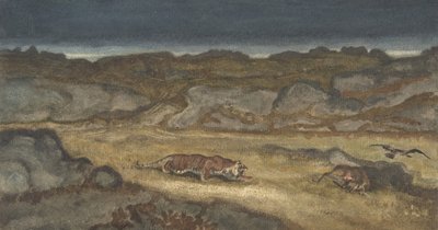 Tiger Stalking Prey by Antoine Louis Barye
