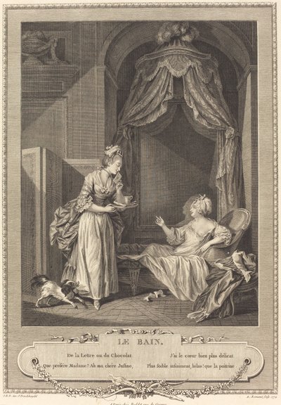 The Bath by Antoine Louis Romanet after Sigmund Freudenberger