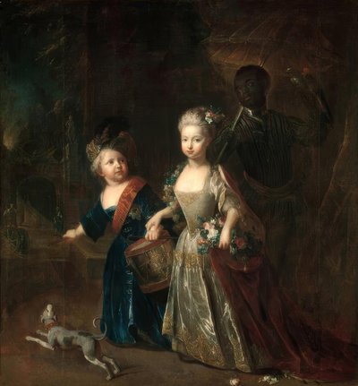Frederick the Great and Wilhelmine / Pesne 1714 by Antoine Pesne