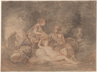 Lot and His Daughters by Antoine Pesne