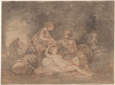 Lot and His Daughters by Antoine Pesne