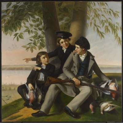 The Passenger Pigeon Hunt by Antoine Sebastien Plamondon