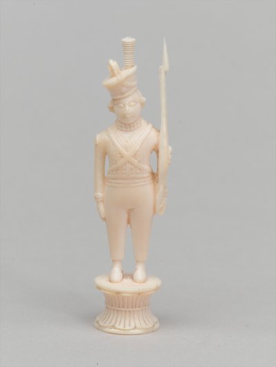 White Pawn, Chess Piece, India, Circa 1820 by Antoine Verard