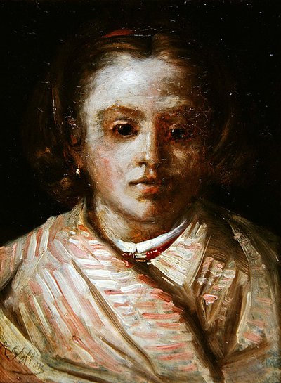 Portrait of a Child by Antoine Vollon