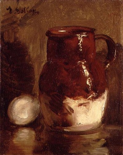 Stoneware Jug and Egg by Antoine Vollon