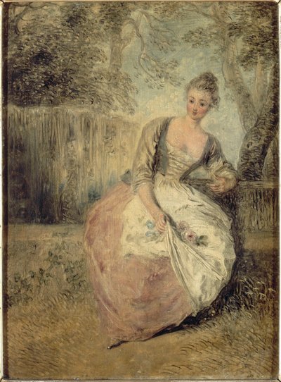 The Anxious Lover by Antoine Watteau