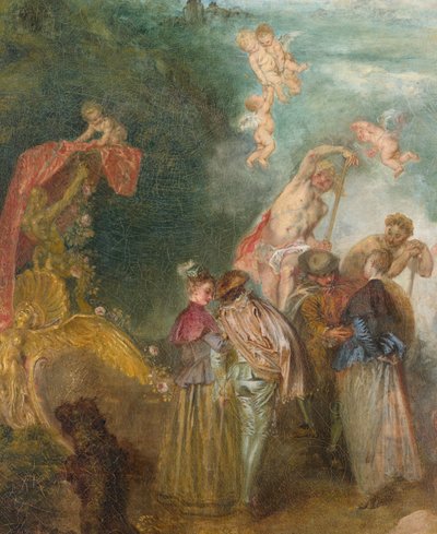 Pilgrimage on the Isle of Cythera (1717) by Jean Antoine Watteau