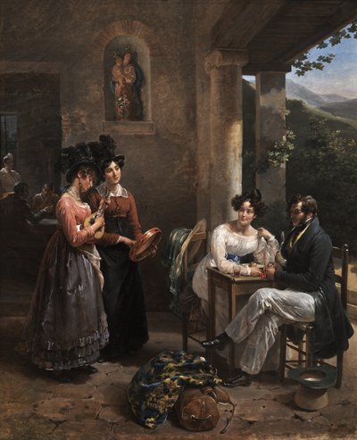 The Wedding Trip by Antoinette Cecile Hortense Lescot Haudebourt