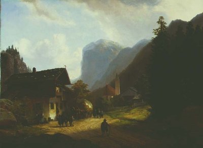 The Mountain Village by Anton Doll
