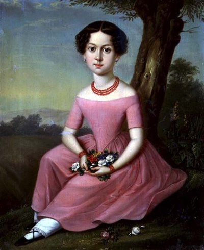 Portrait of a Young Girl by Anton Ferenz