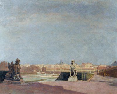 View from the Belvedere to Vienna by Anton Hans Karlinsky