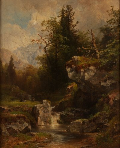 Landscape in the Salzkammergut by Anton Hansch