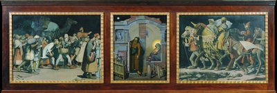 Christmas Triptych by Anton Josef von Kenner