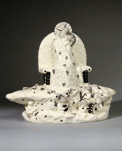 Madonna, made by Wiener Keramik by Anton Klieber