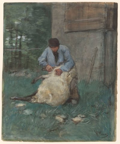 Sheep Shearer by Anton Mauve