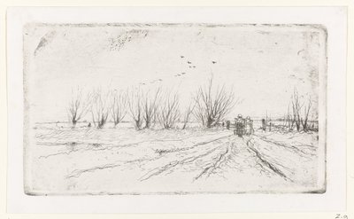 Winter Landscape with Milkmaids by Anton Mauve