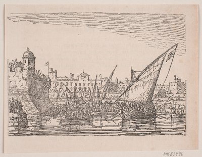 Harbor by the Mediterranean by Anton Melbye