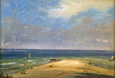 The Beach at Marseilles by Anton Melbye