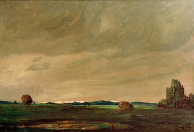 Pre-Alpine Landscape at Chiemsee by Anton Müller Wischin