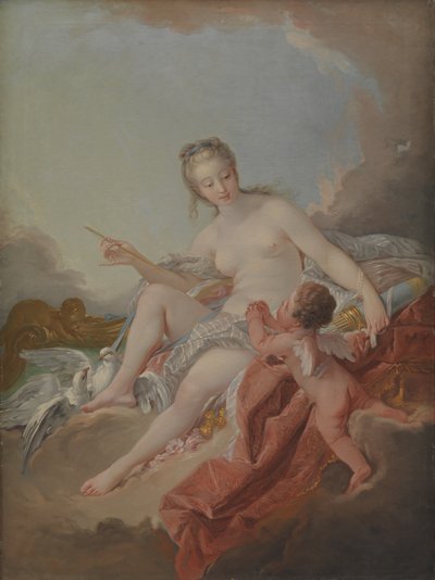 Venus and Cupid by Anton Muller