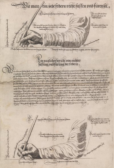 The Art of Writing, 1601, 1631 by Anton Neudörffer