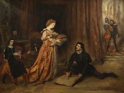 Columbus and Queen Isabella by Anton Romako