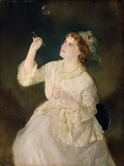The Soap Bubble Blower by Anton Romako