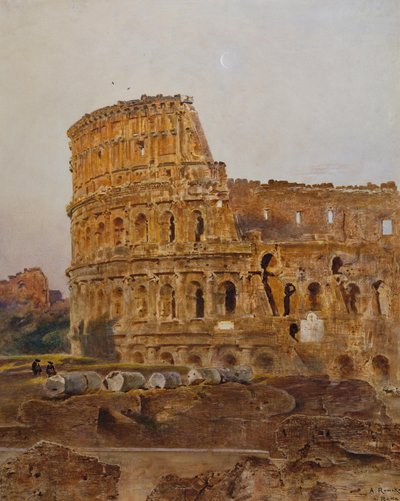 Colosseum in Rome by Anton Romako