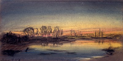 Sunset by Frederick (attr. to) Barnard