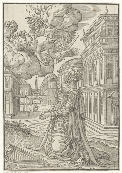 Kneeling David by Antoni van Leest