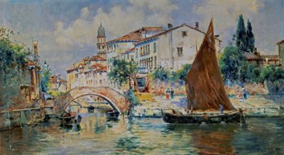 View of Venice by Antonia Maria de Reyna Manescau