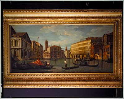 View of Canal by Antonio (studio of) Canaletto