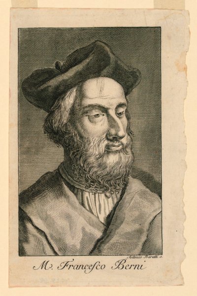 Portrait of Francesco Berni (c. 1497-1535) by Antonio Baratta