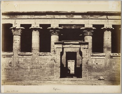 Edfu, Egypt by Antonio Beato