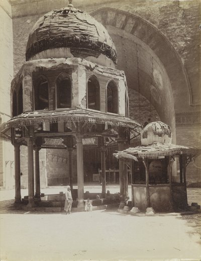 Fountain in Mosque of Sultan Hassan, Egypt by Antonio Beato