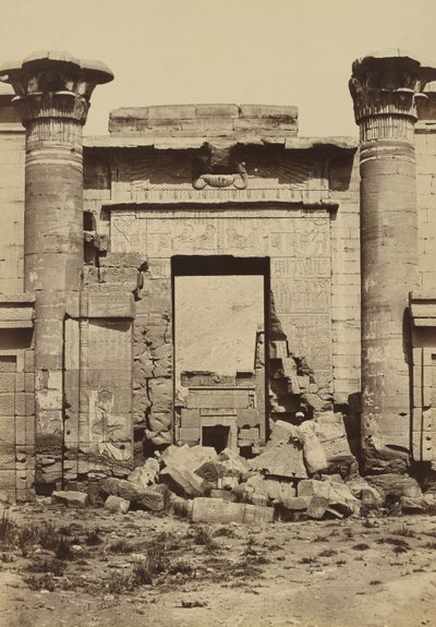 Medinet Habu: Roman Columns by Antonio Beato