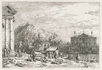 Views: A City Beyond a River, 1735-1746 by Giovanni Antonio Canal