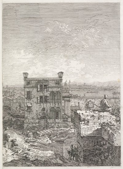 Views: A House Surrounded by Six Columns by Antonio Canaletto
