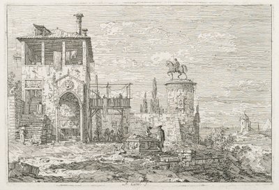 Views: The Equestrian Monument by Antonio Canaletto