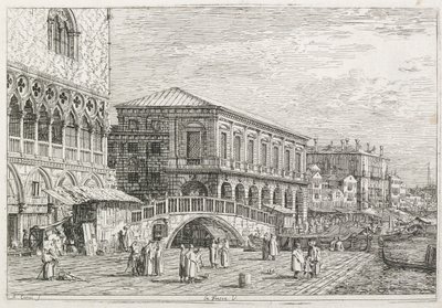 Views: The Prison, Venice by Antonio Canaletto