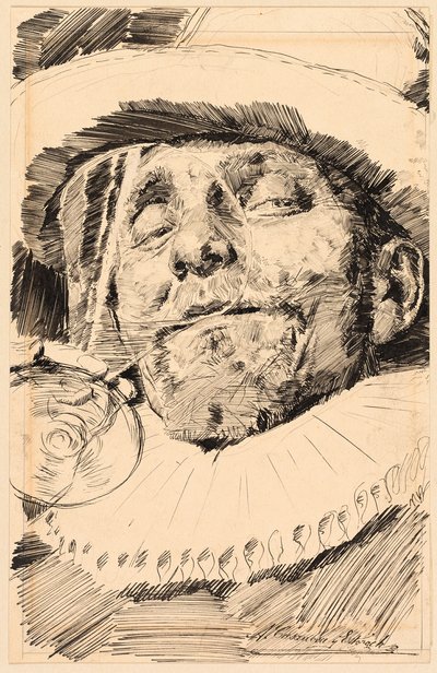 Cavalier Drinking by Antonio Casanova y Estorach