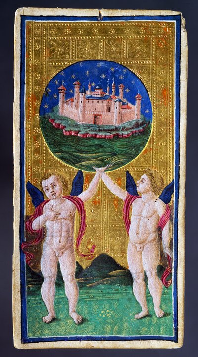 Tarot Card Depicting World by Antonio Cicognara