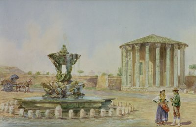The Temple of Vesta in Rome by Antonio Colli