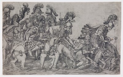 Eight Horsemen Crossing a River by Antonio Fantuzzi