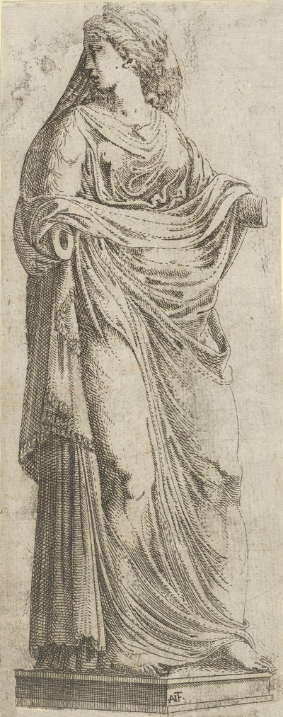 Woman Turned to the Right, 1540-45 by Antonio Fantuzzi